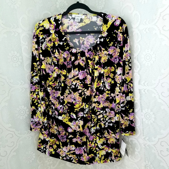 Liz Claiborne Tunic Blouse - Picture 1 of 9